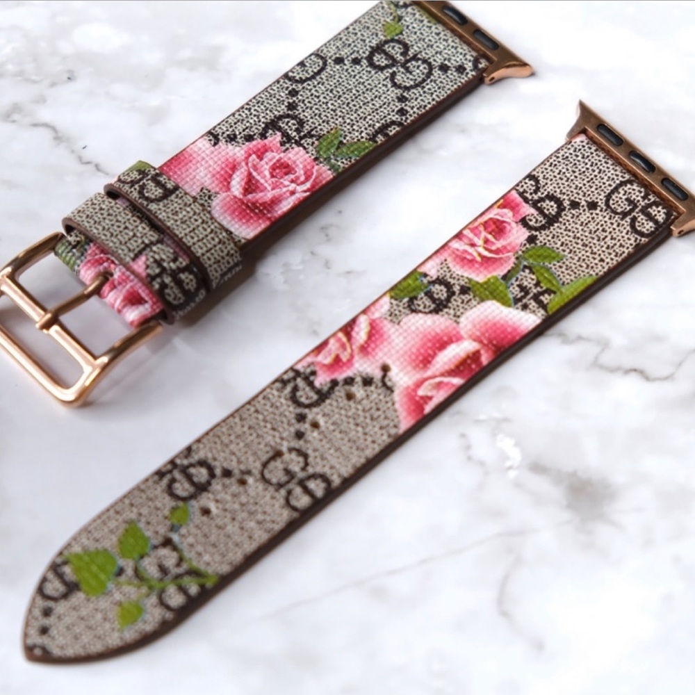 Designer Apple Watch Gucci Bands Series
1-7 brown floral